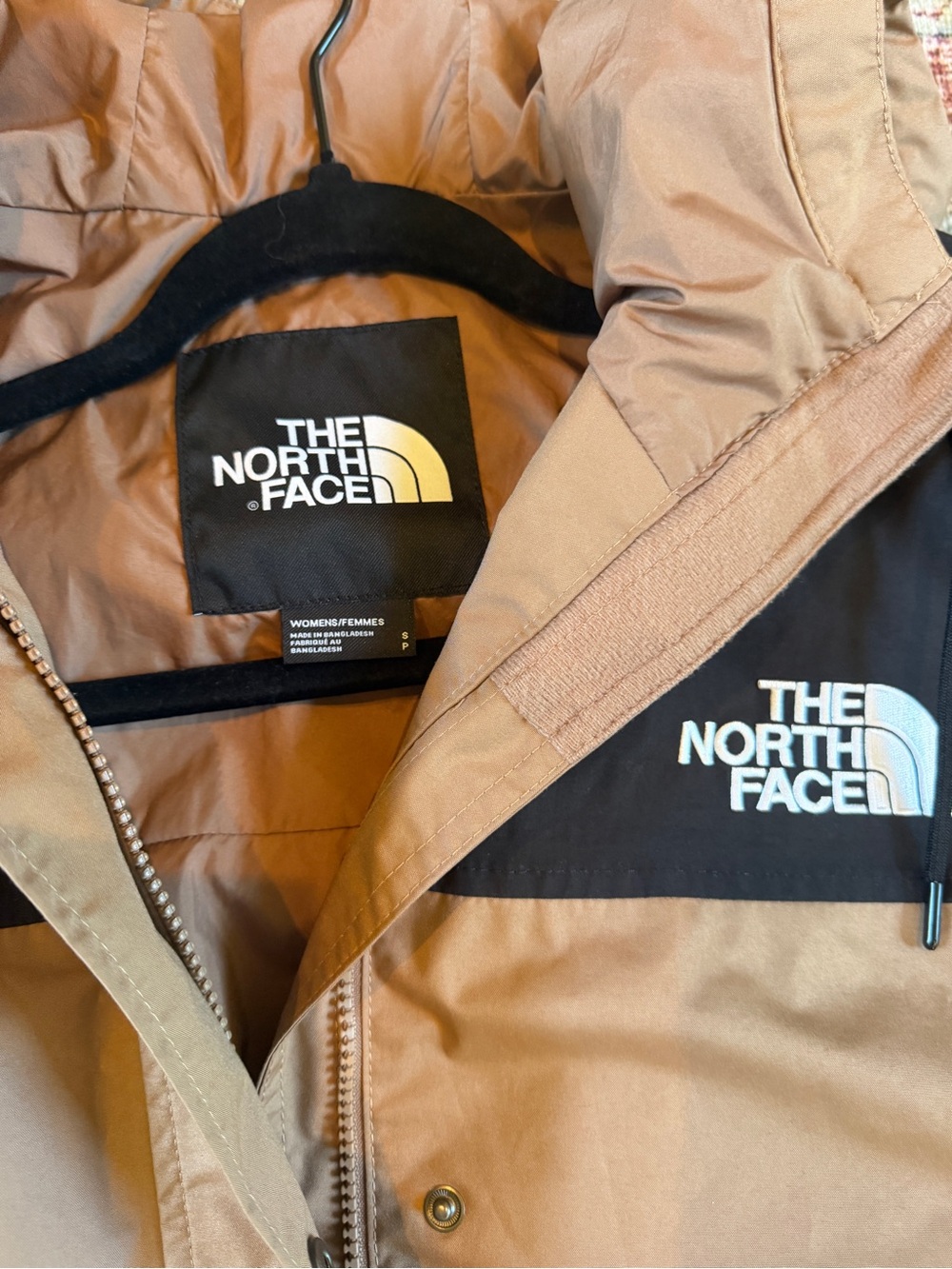 The North Face Reign On Parka Women’s Two-Tone Brown & Black Long Hooded Jacket - Picture 4 of 14